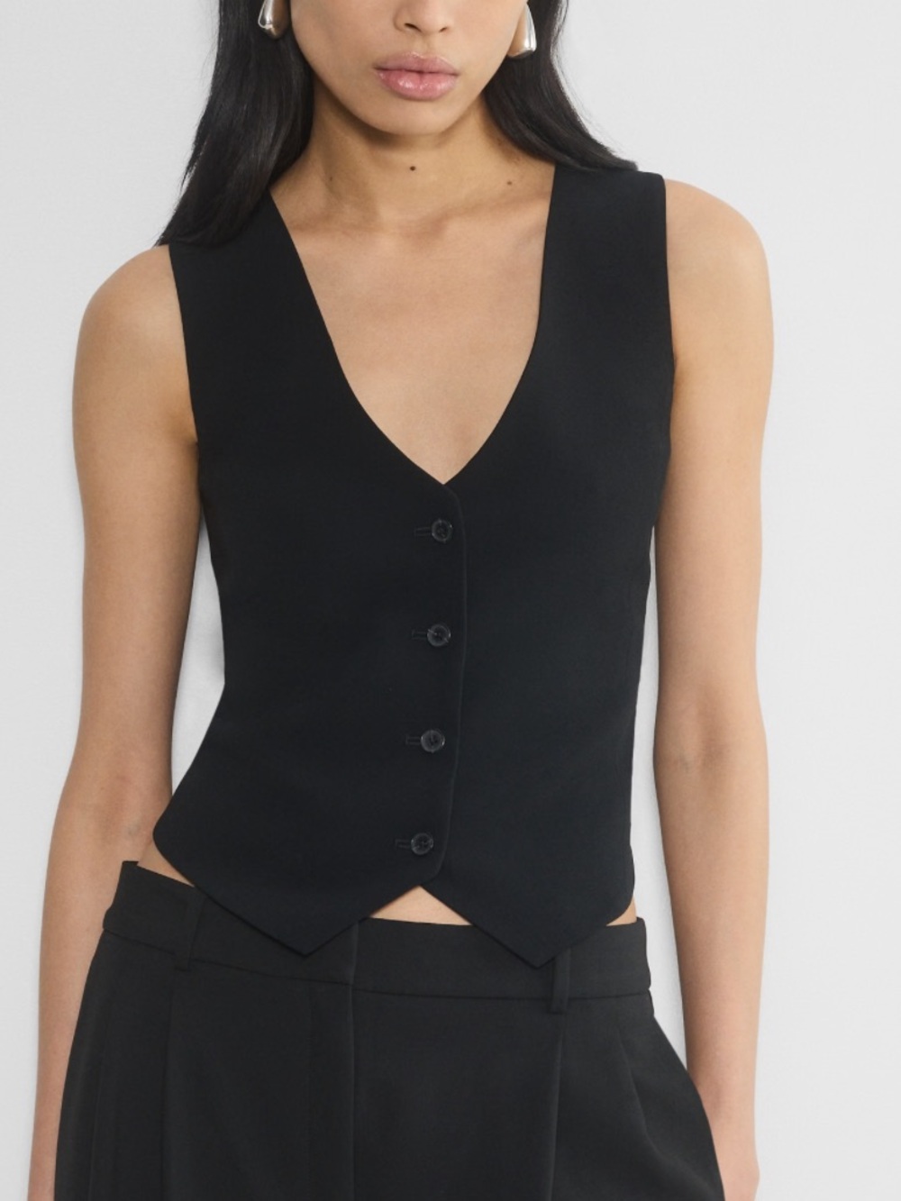 Babaton Black Tailored Vest